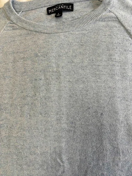 J. Crew Mercantile Men's Light Gray Crewneck Sweater - Picture 5 of 5